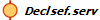 Decl sef. serv