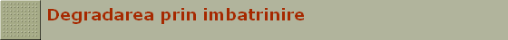 Degradarea prin imbatrinire